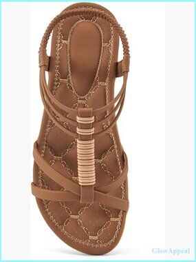 Gladiator Flat Sandals Non Slip Summer Comfortable Walking Shoes